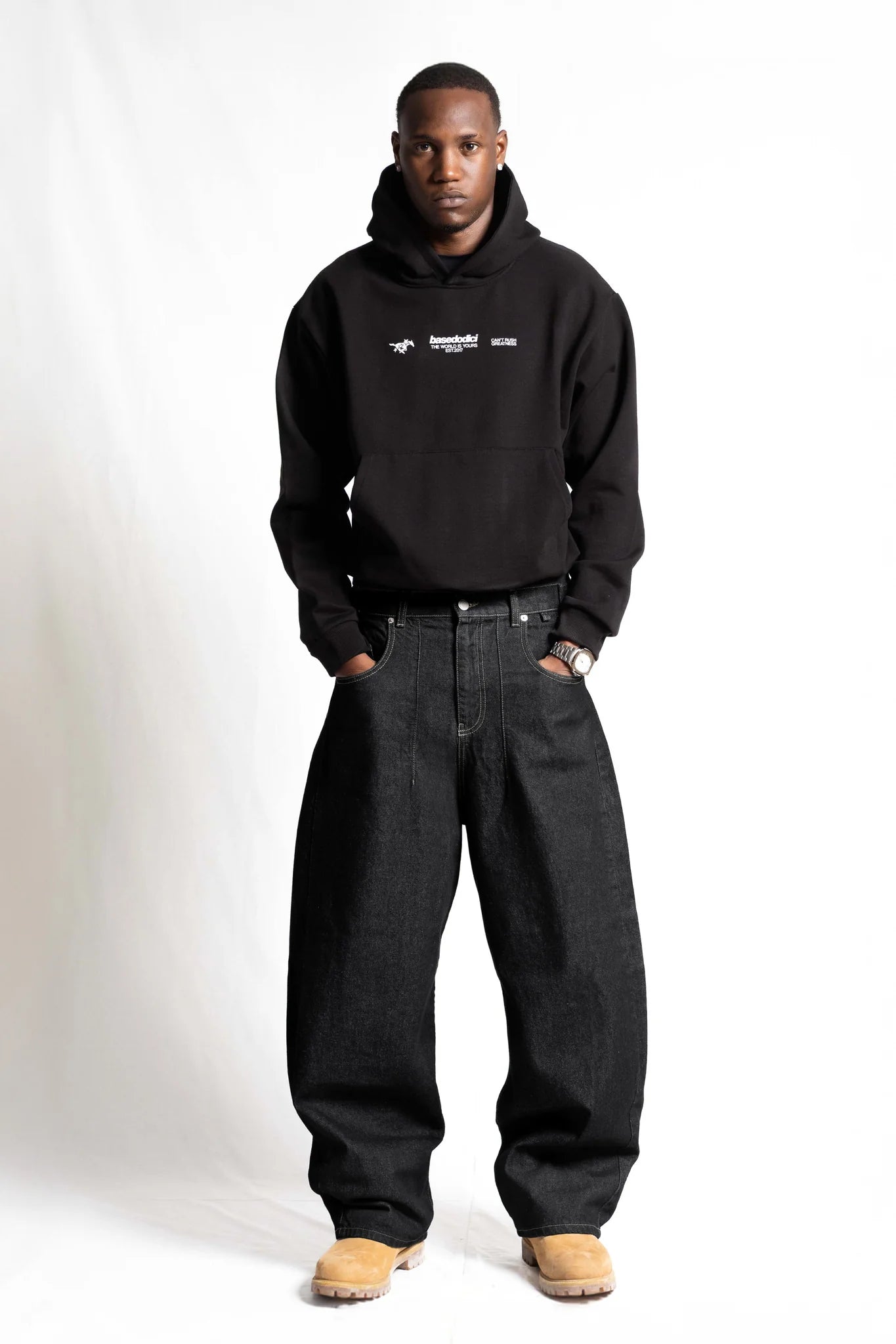 Bigall Denim "RUDEBOY LDN" Black Raw