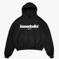 Hoodie "COMFY" Front Logo Black/White