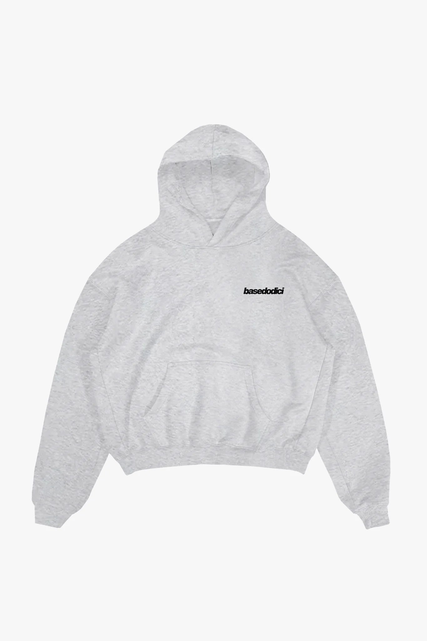 Hoodie "COMFY" Vertical Logo AshGrey/Black