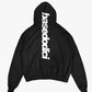 Hoodie "COMFY" Vertical Logo Black/White