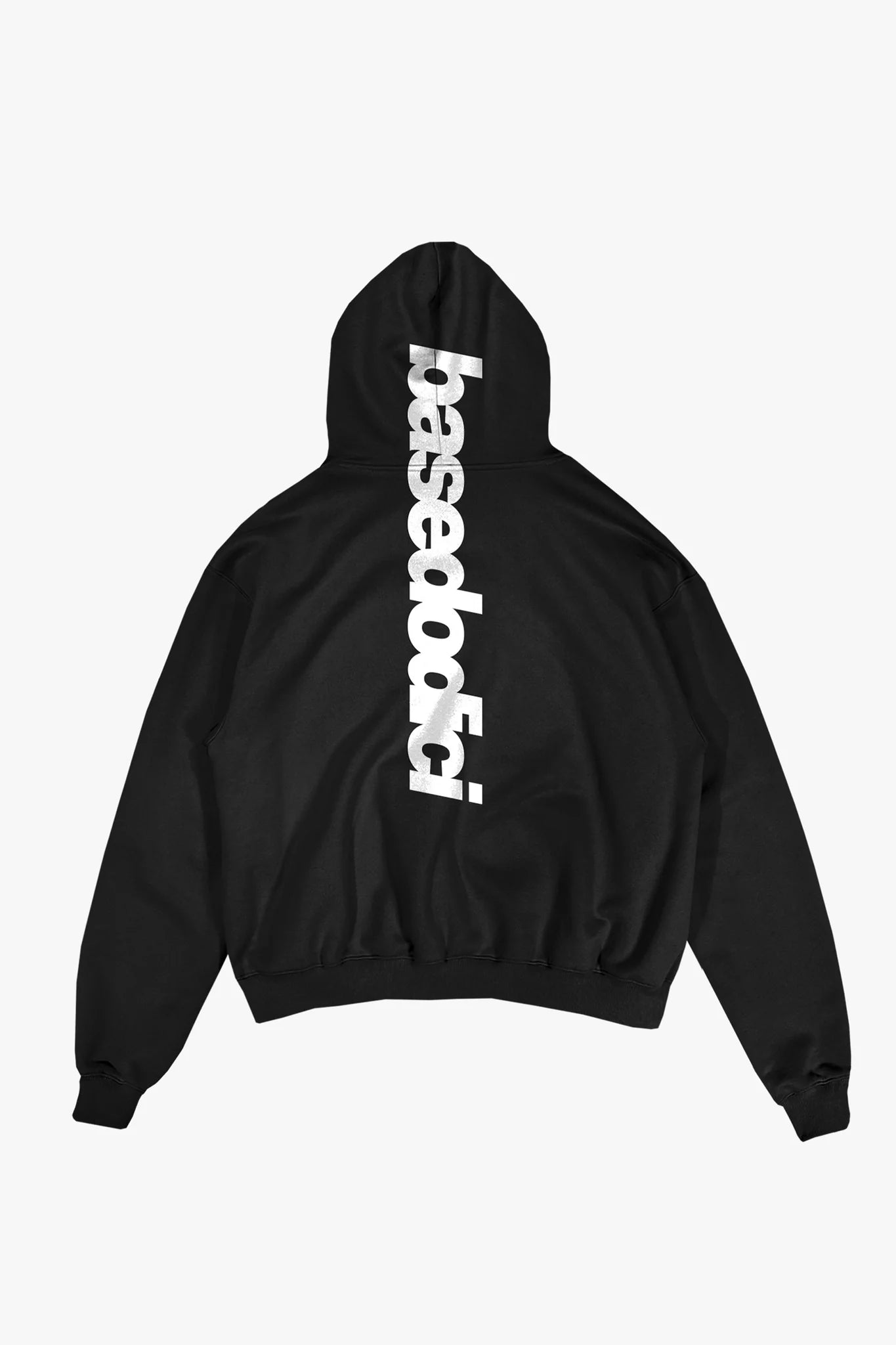 Hoodie "COMFY" Vertical Logo Black/White