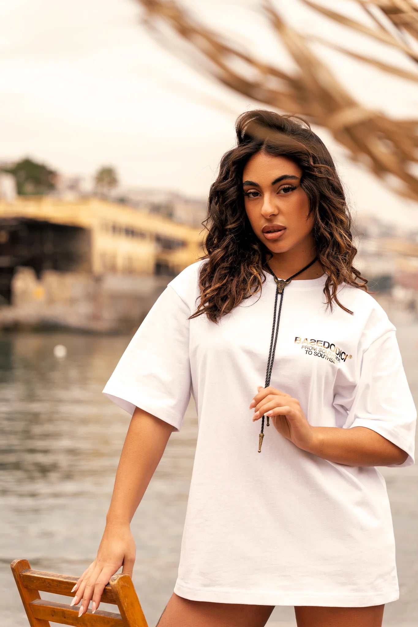 T-Shirt "AMMO" CHI'T'SAP White/Animalier Yellow