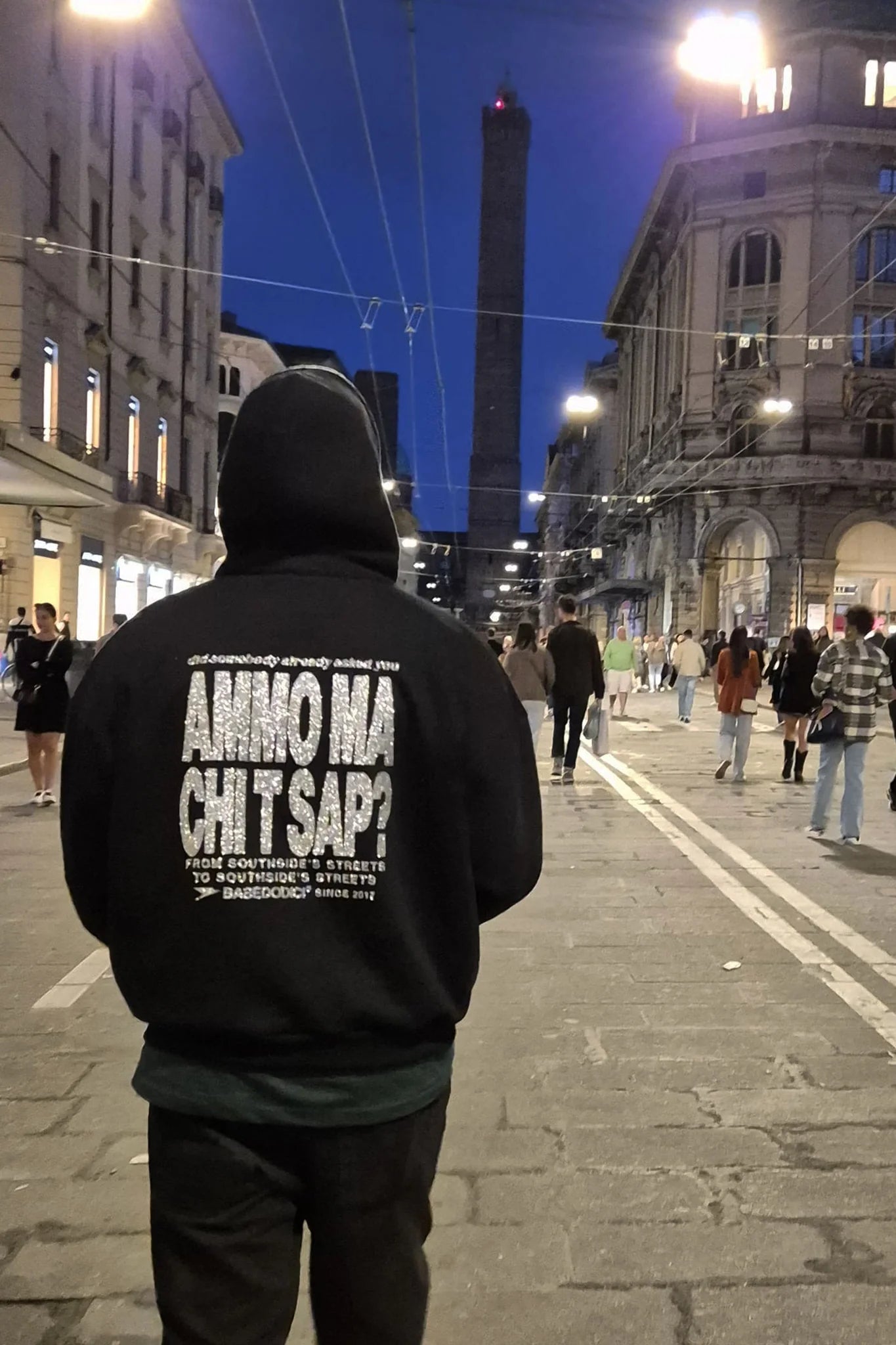Hoodie "AMMO" CHI'T'SAP Black/Glitter