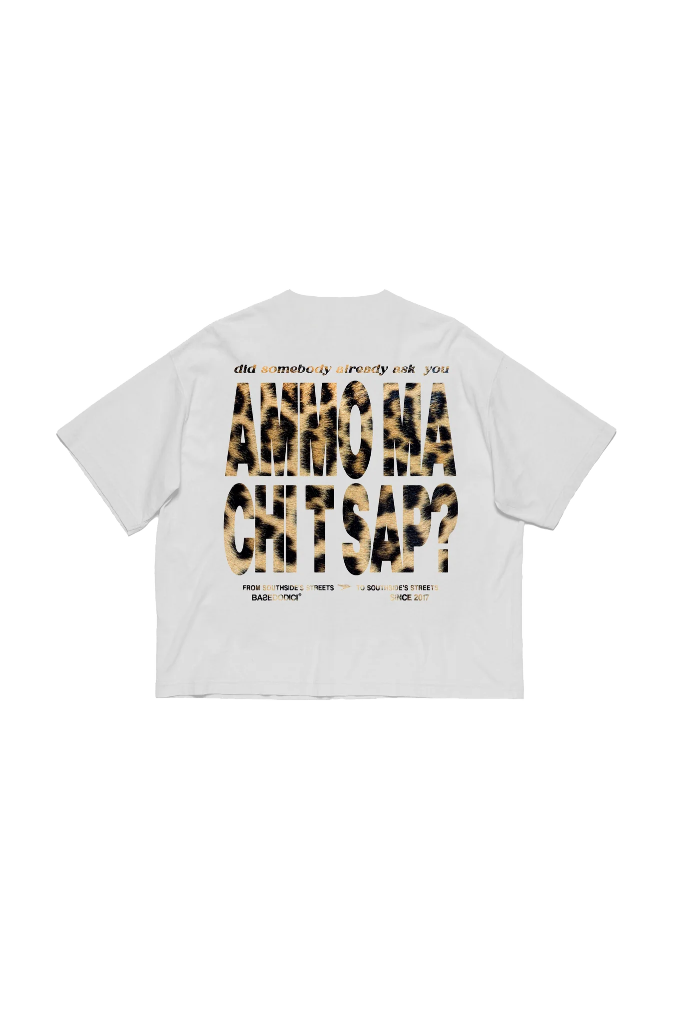 T-Shirt "AMMO" CHI'T'SAP White/Animalier Yellow