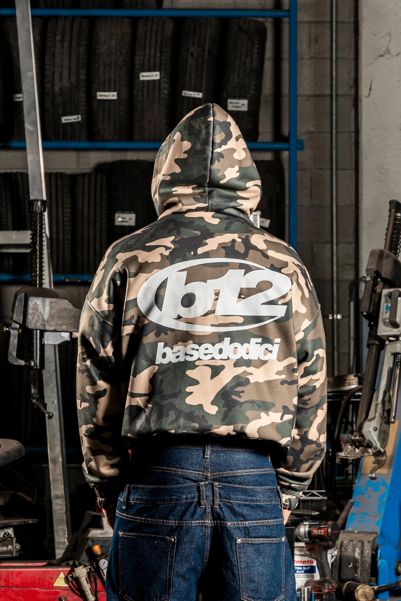 Balaclava Full Zip "DETROIT" Camo Green