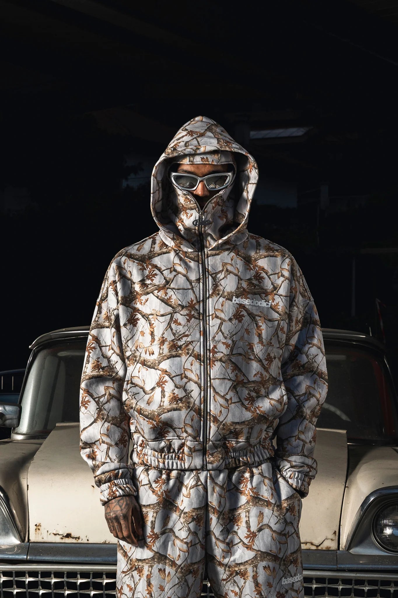 Balaclava Full Zip "DETROIT" Forest Grey