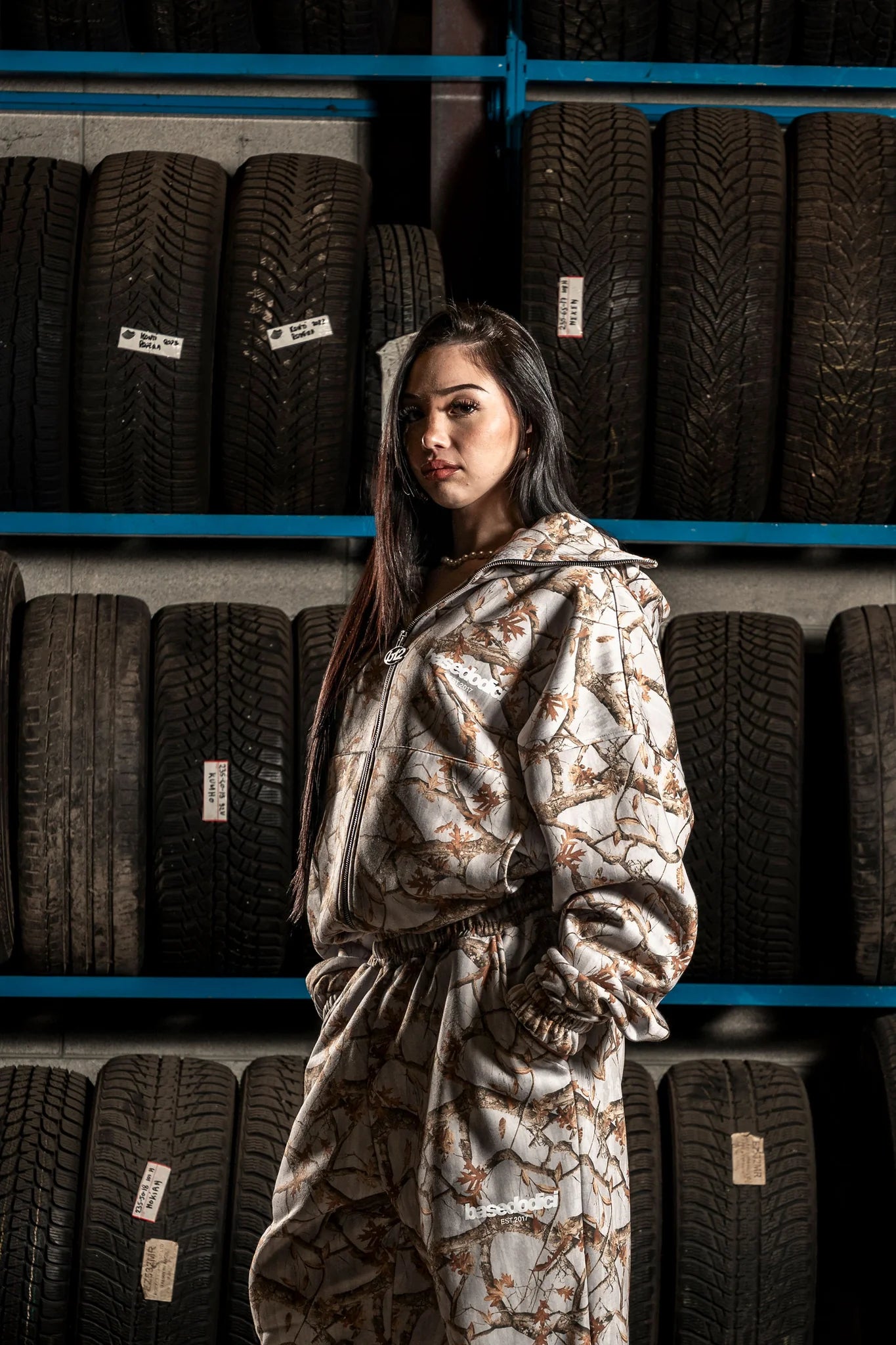 Balaclava Full Zip "DETROIT" Forest Grey