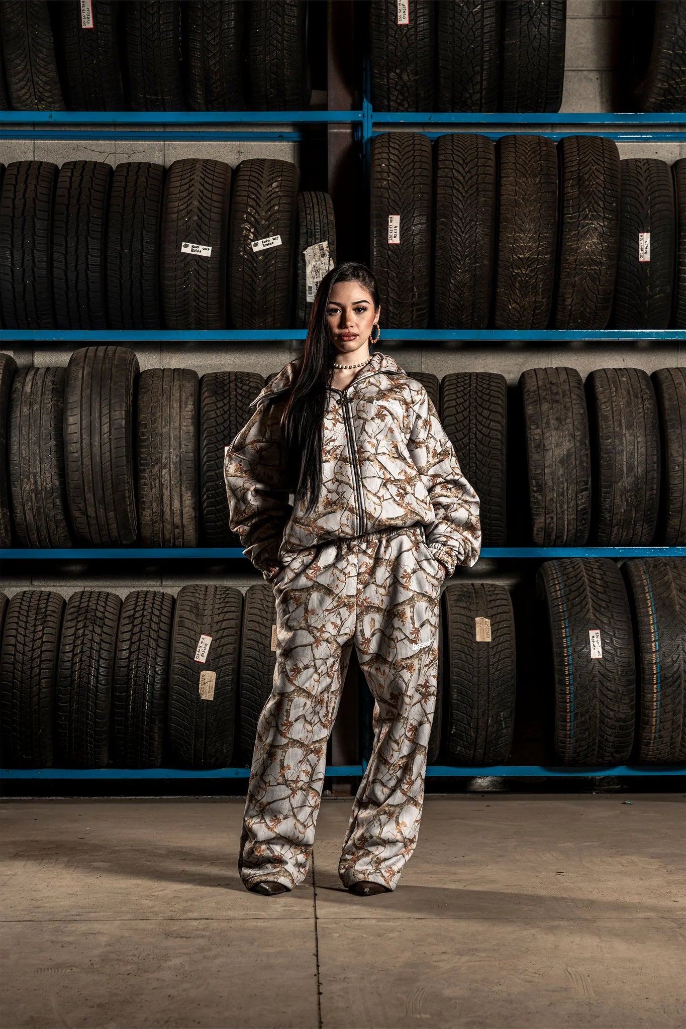 Balaclava Full Zip "DETROIT" Forest Grey