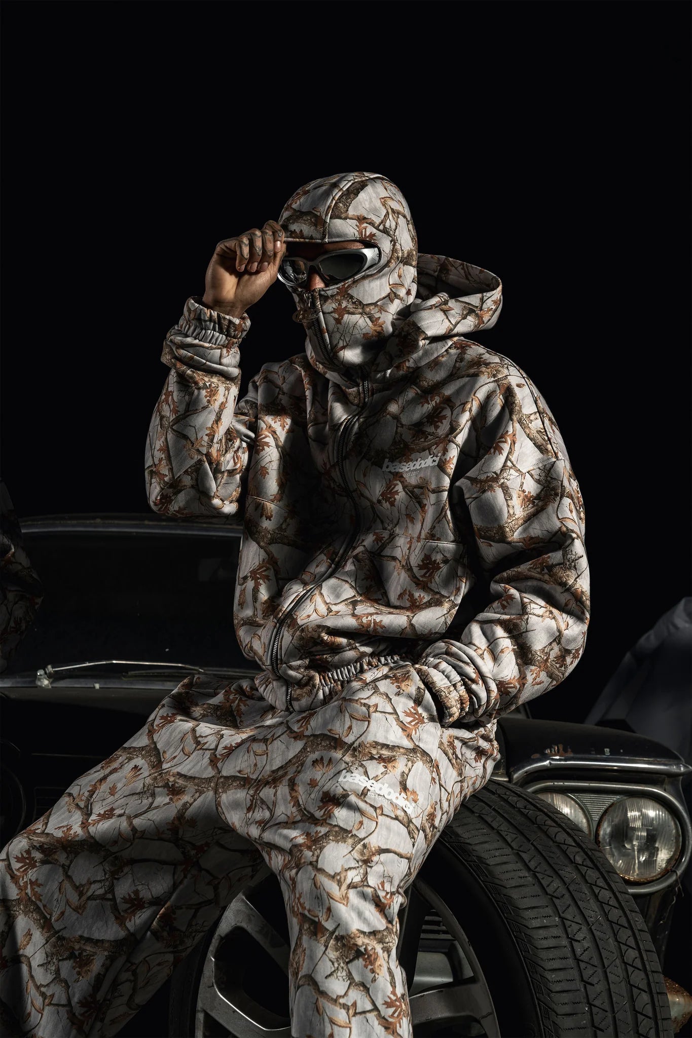 Balaclava Full Zip "DETROIT" Forest Grey