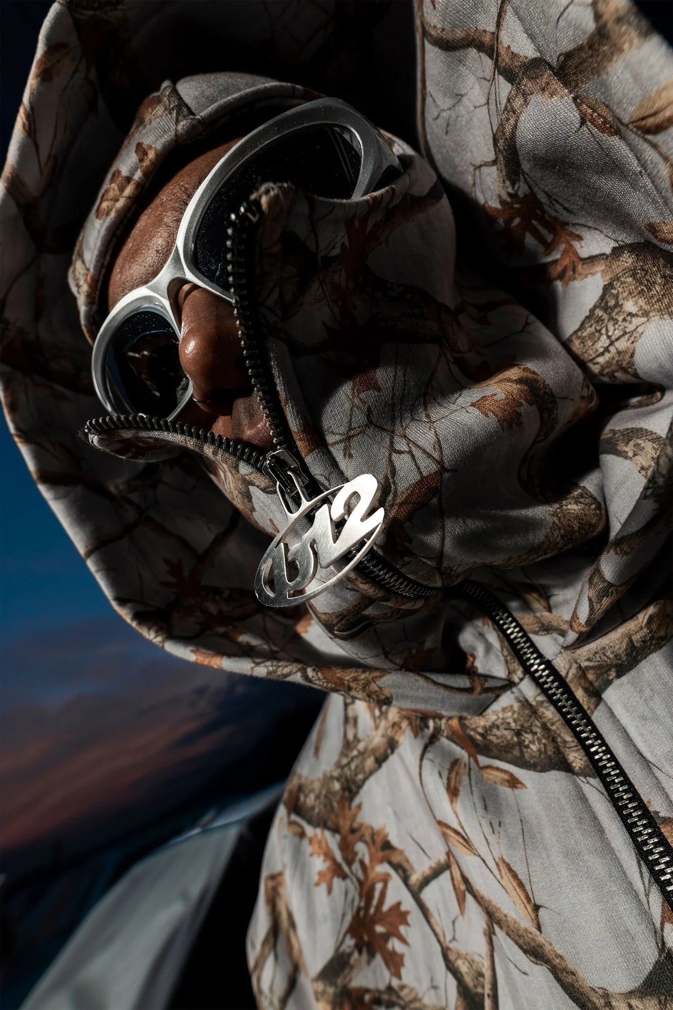 Balaclava Full Zip "DETROIT" Forest Grey