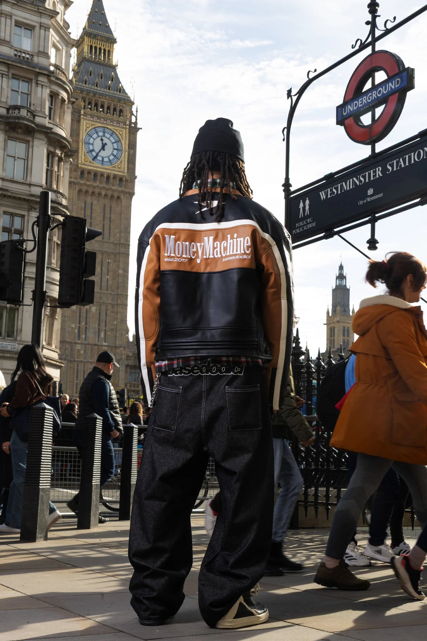 Bigall Denim "RUDEBOY LDN" Black Raw