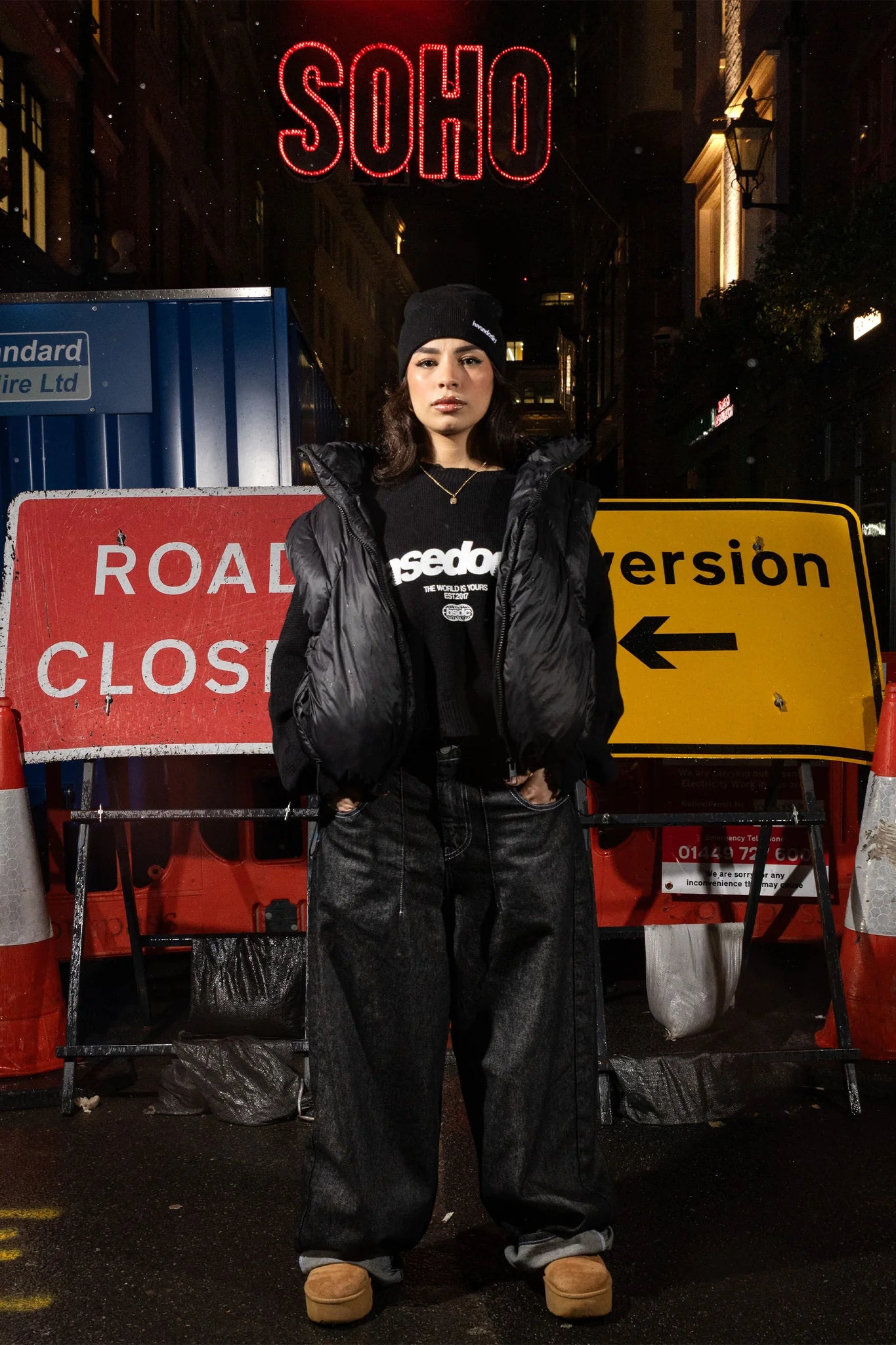 Bigall Denim "RUDEBOY LDN" Black Raw