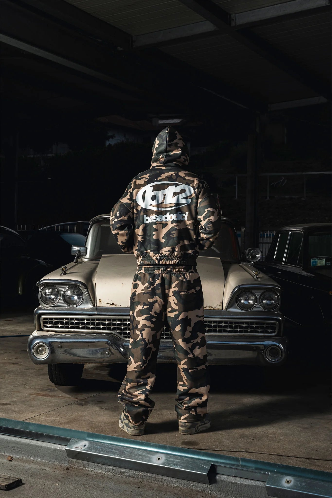 Fleece Pants "DETROIT" Camo Green