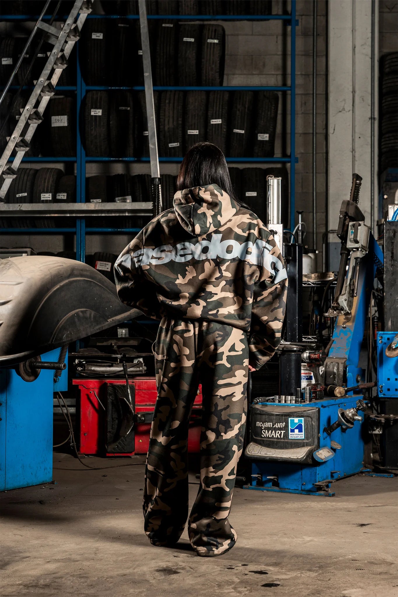 Fleece Pants "DETROIT" Camo Green