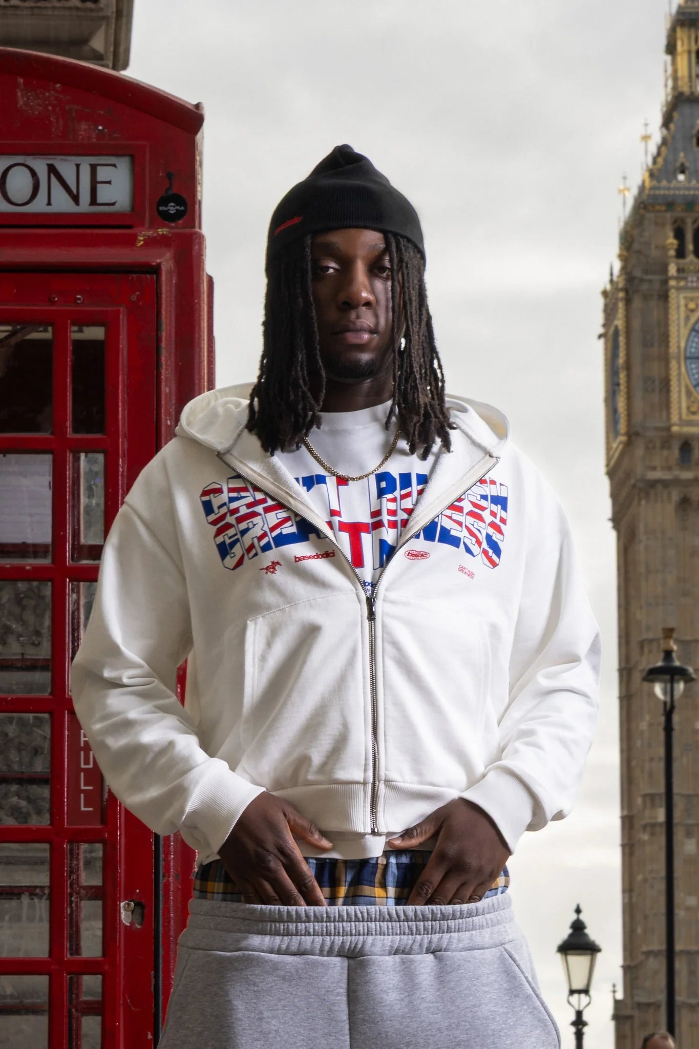 Full Zip "RUDEBOY LDN" CantRush Cream