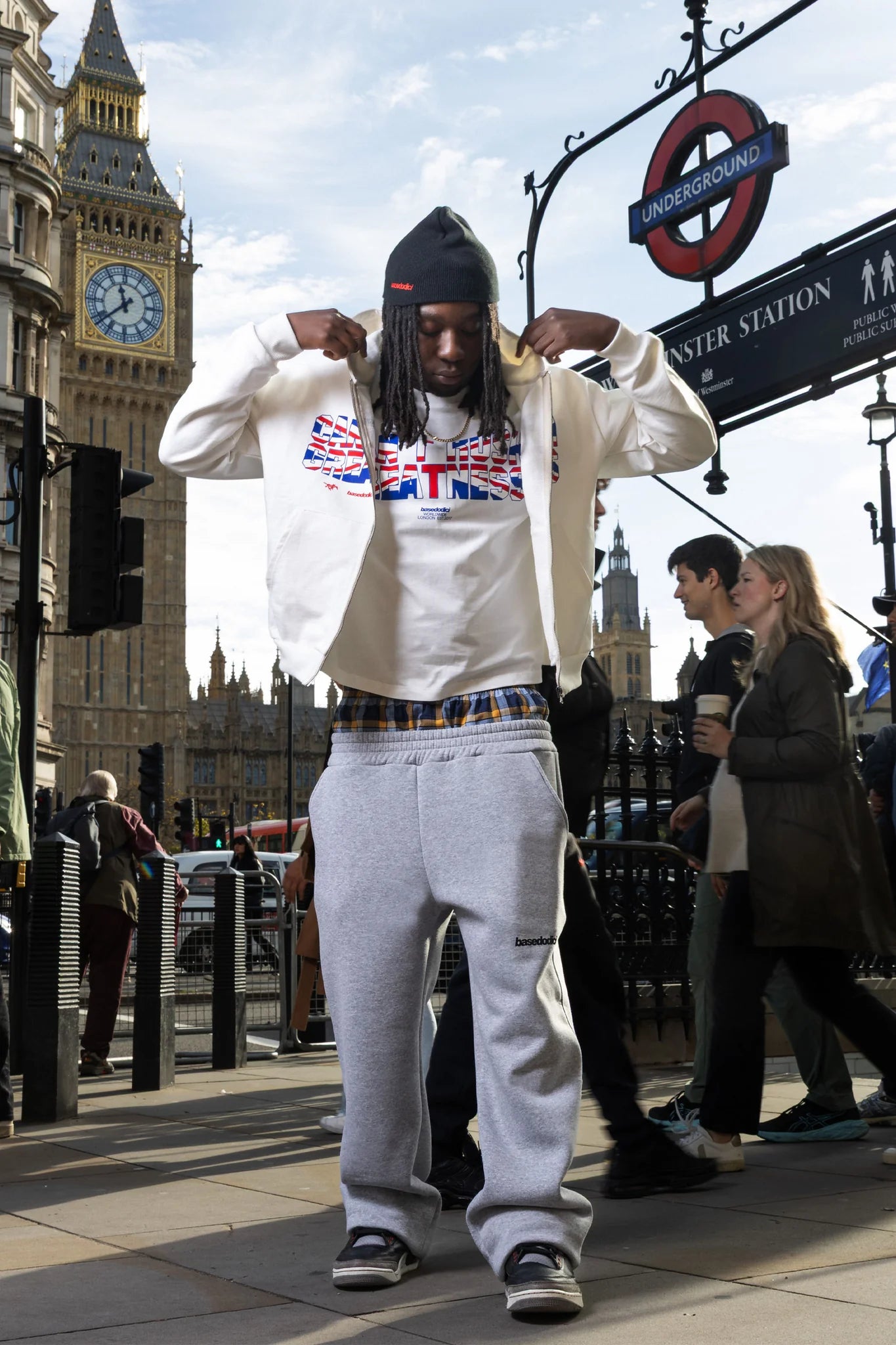 Full Zip "RUDEBOY LDN" CantRush Cream