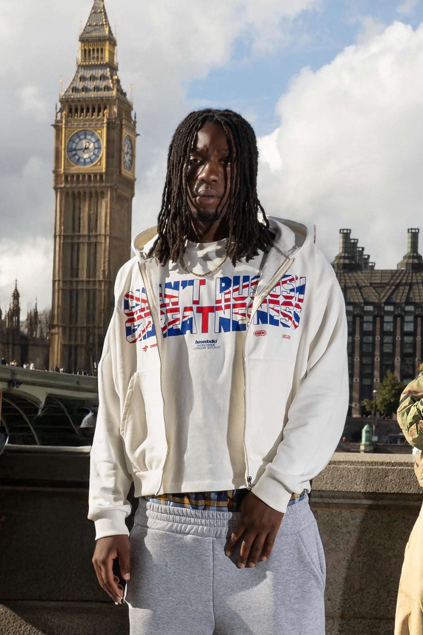 Full Zip "RUDEBOY LDN" CantRush Cream