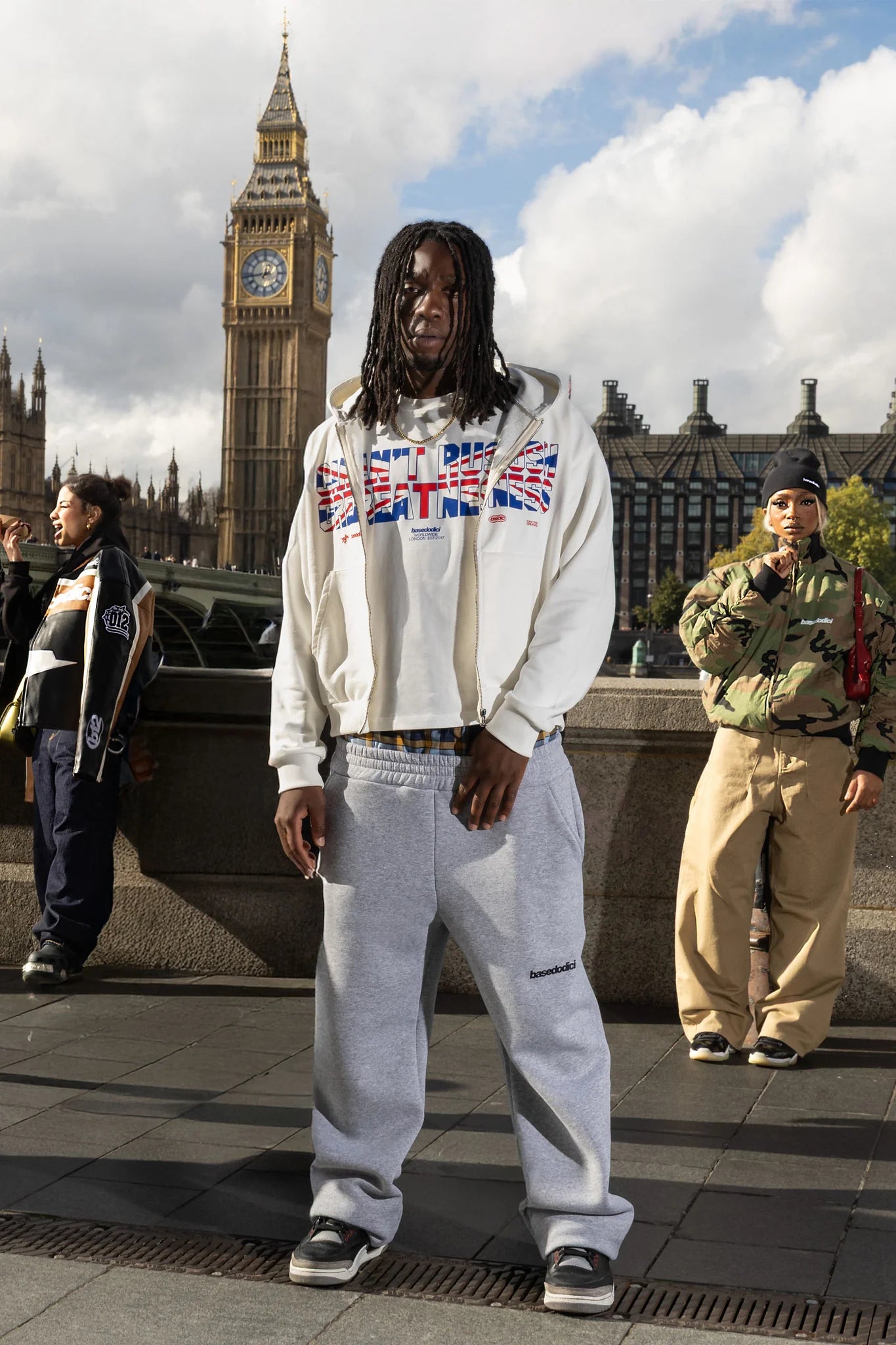 Full Zip "RUDEBOY LDN" CantRush Cream