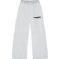Fleece Pants "COMFY" Front Logo AshGrey/Black