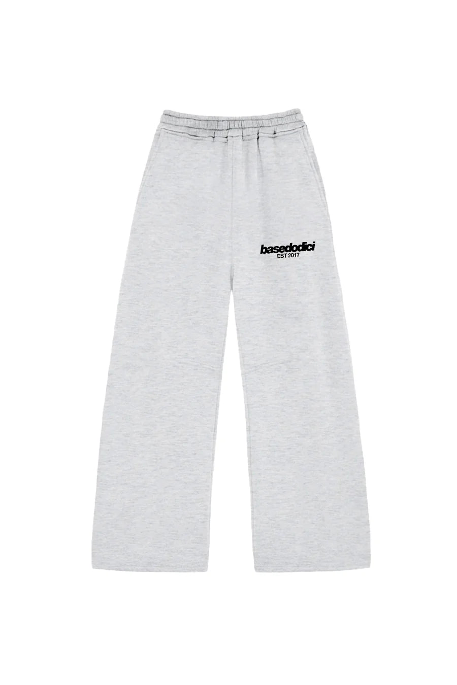 Fleece Pants "COMFY" Front Logo AshGrey/Black