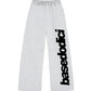 Fleece Pants "COMFY" Vertical Logo AshGrey/Black