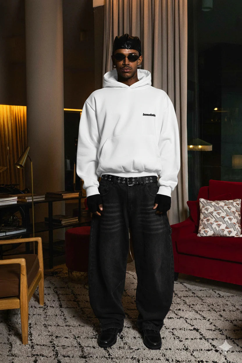 Hoodie "WORLD TOUR" Italian Rich White