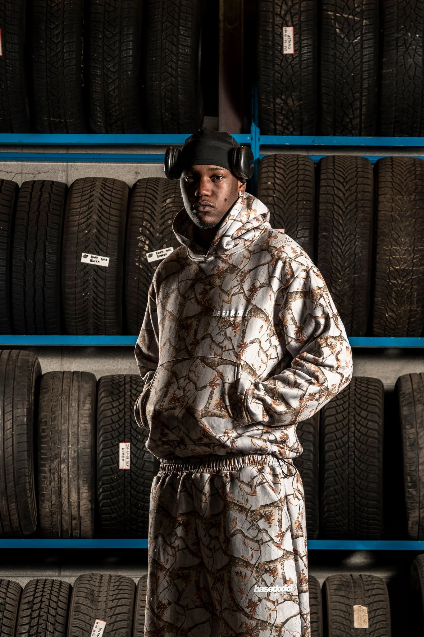 Hoodie "DETROIT" Forest Grey