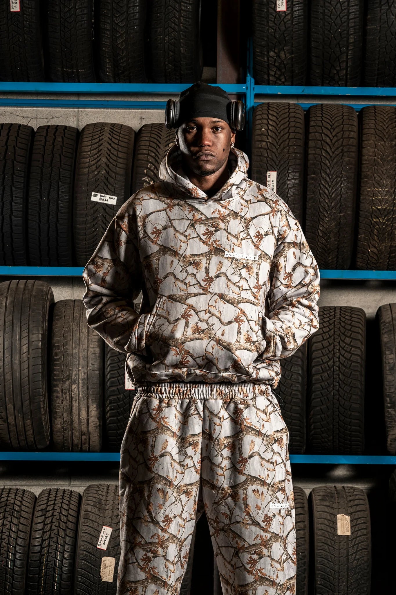 Hoodie "DETROIT" Forest Grey