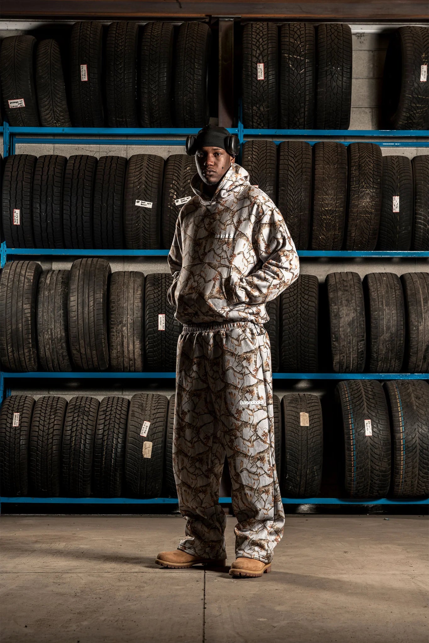 Hoodie "DETROIT" Forest Grey