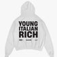 Hoodie "WORLD TOUR" Italian Rich White
