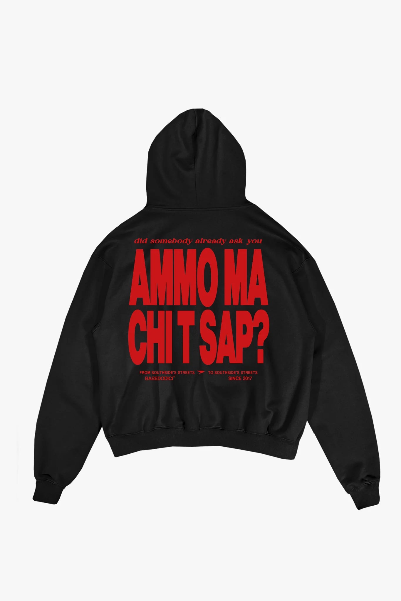 Hoodie "AMMO" CHI'T'SAP Black/Red