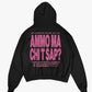 Hoodie "AMMO" CHI'T'SAP Black/Glitter Bubble Pink