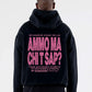 Hoodie "AMMO" CHI'T'SAP Black/Glitter Bubble Pink