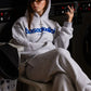 Hoodie "COMFY" Front Logo AshGrey/Blue