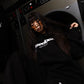Hoodie "COMFY" Front Logo Black/White