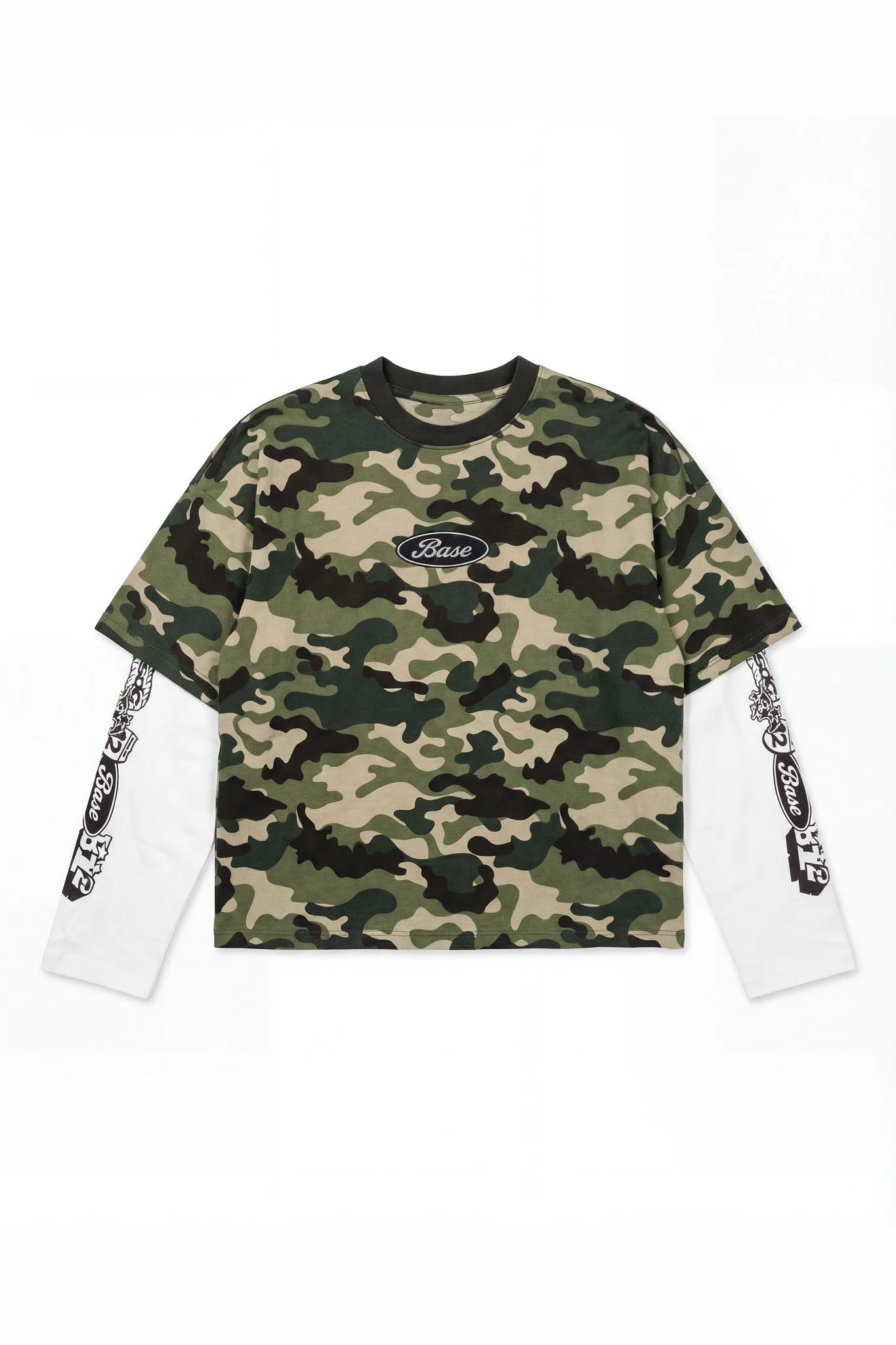 Longsleeve "DETROIT" Camo Green
