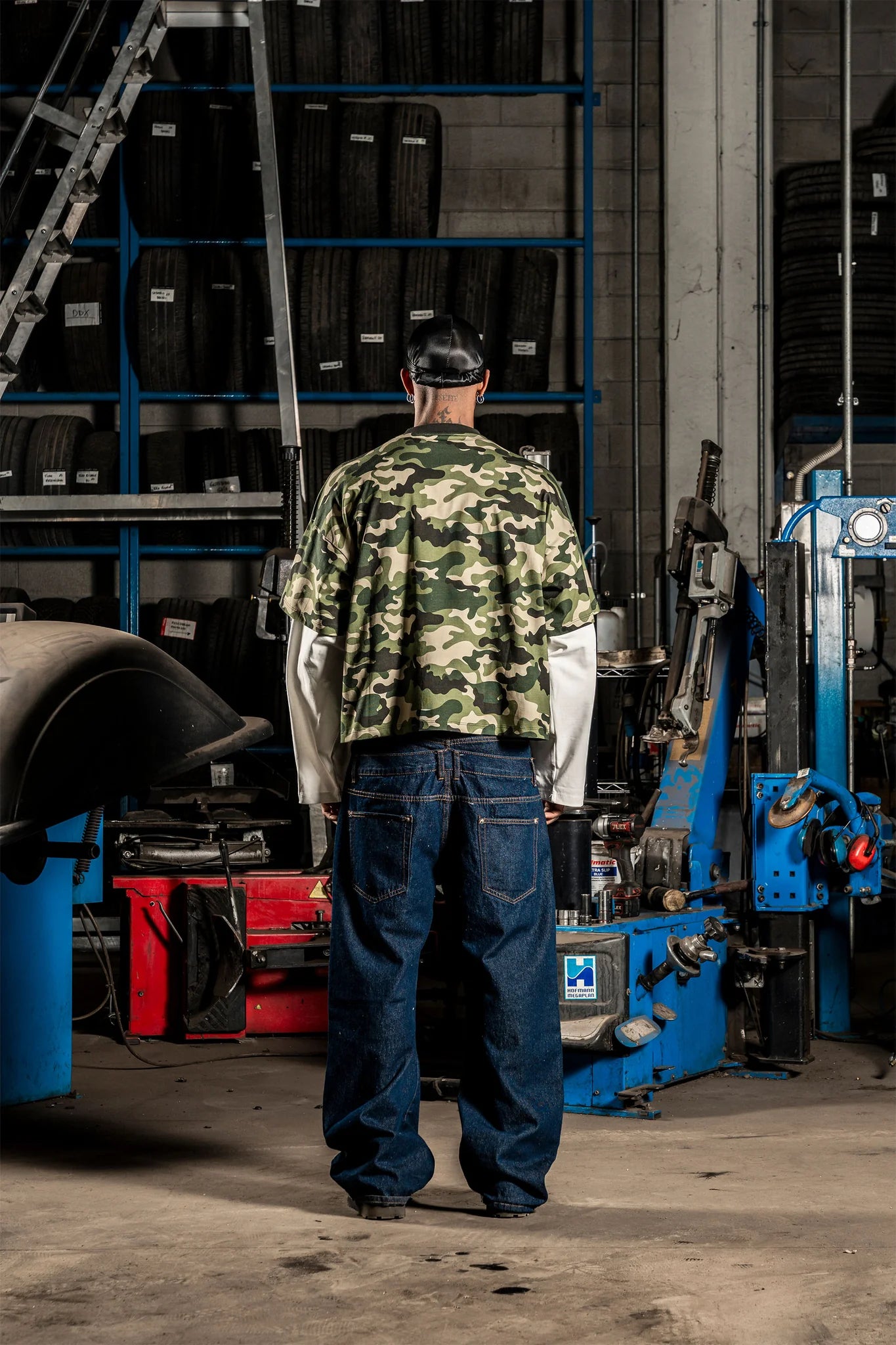 Longsleeve "DETROIT" Camo Green