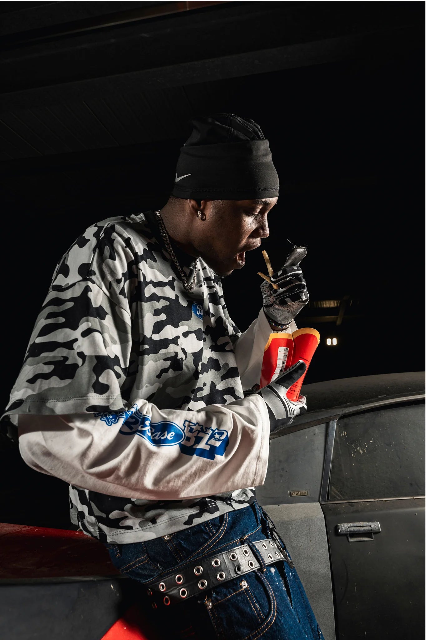 Longsleeve "DETROIT" Camo Grey