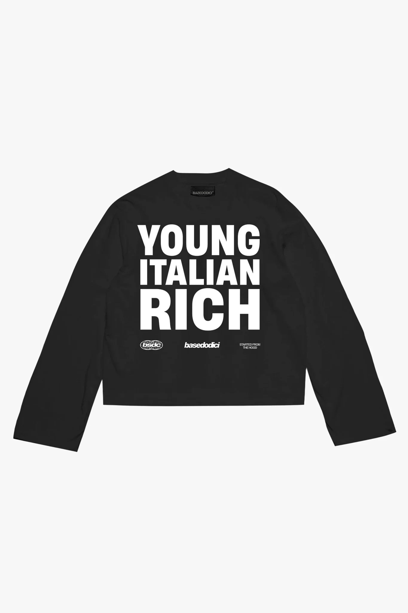 Longsleeve "WORLD TOUR" Italian Rich White\Black