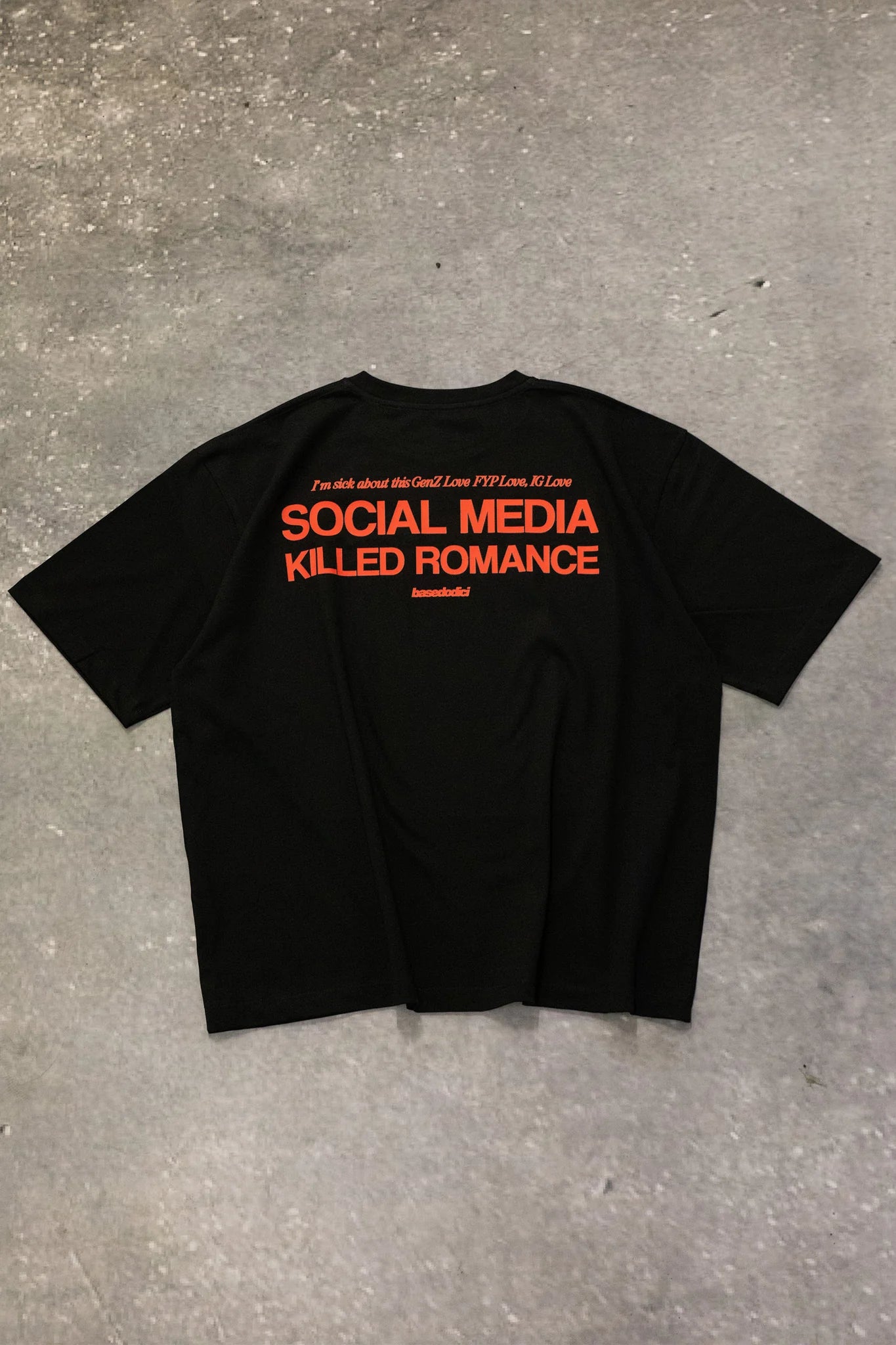 T-Shirt "KILLED ROMANCE" Black/Red