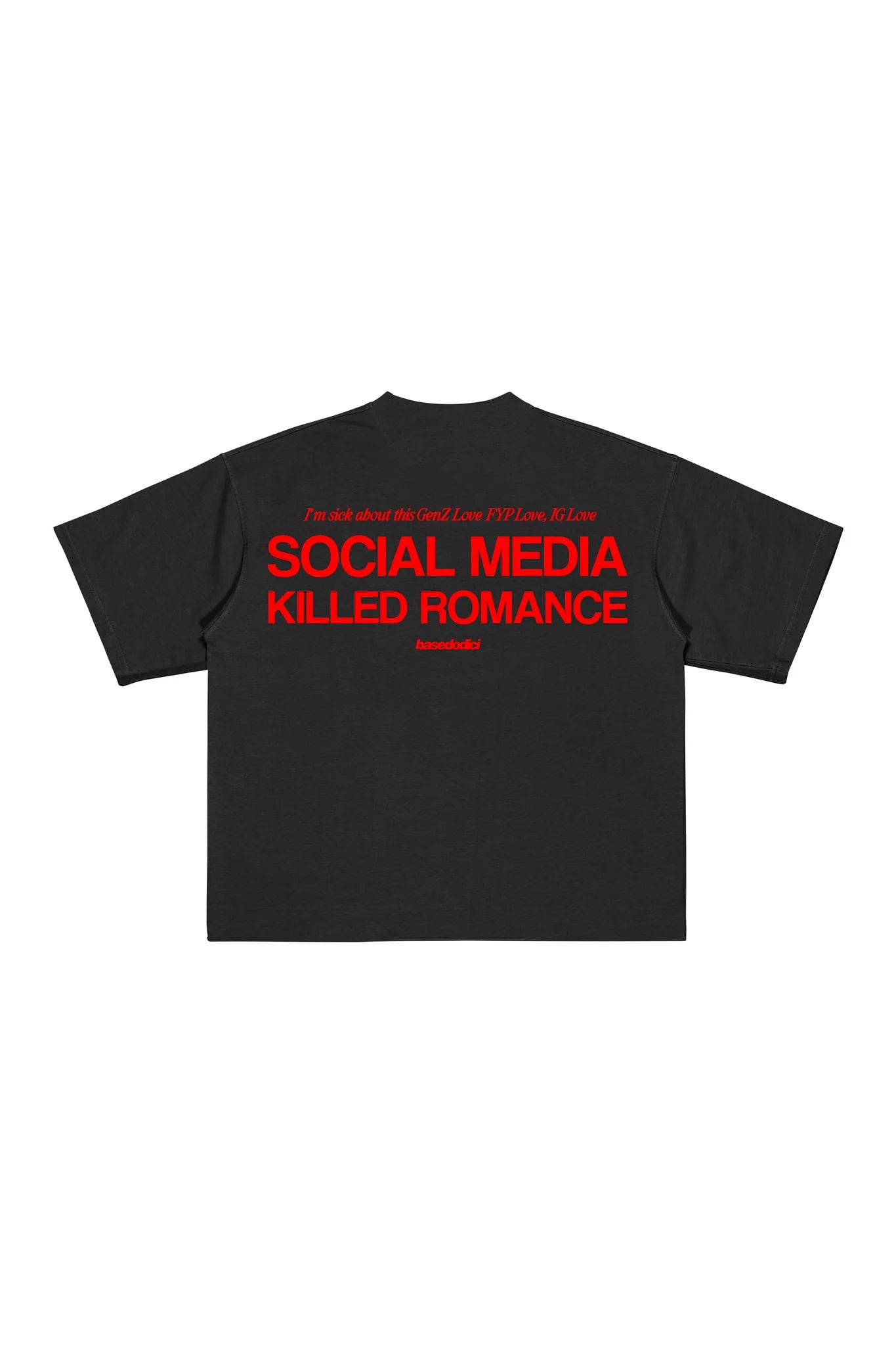 T-Shirt "KILLED ROMANCE" Black/Red