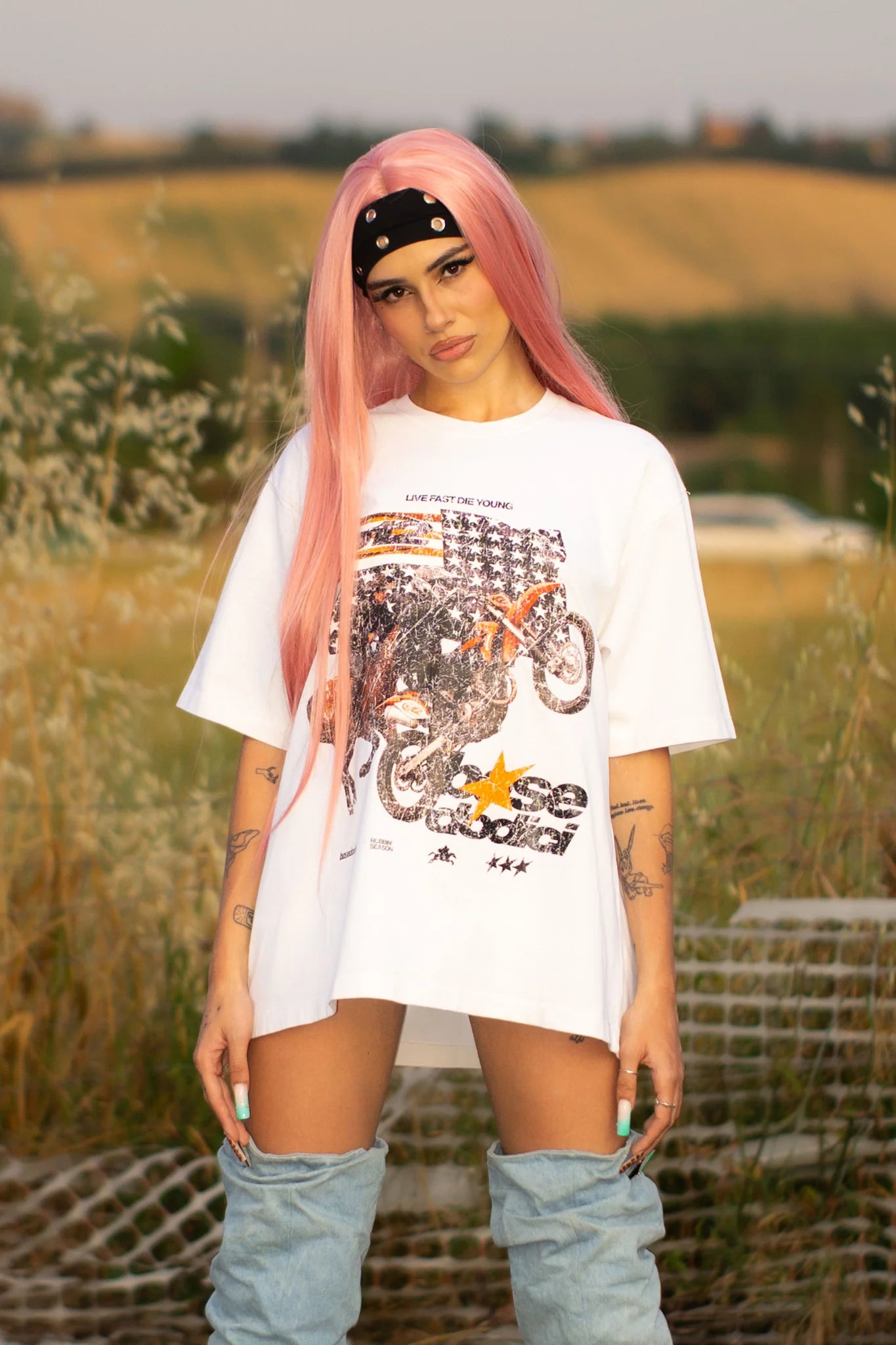 T-Shirt “LIVE FAST” Furious White