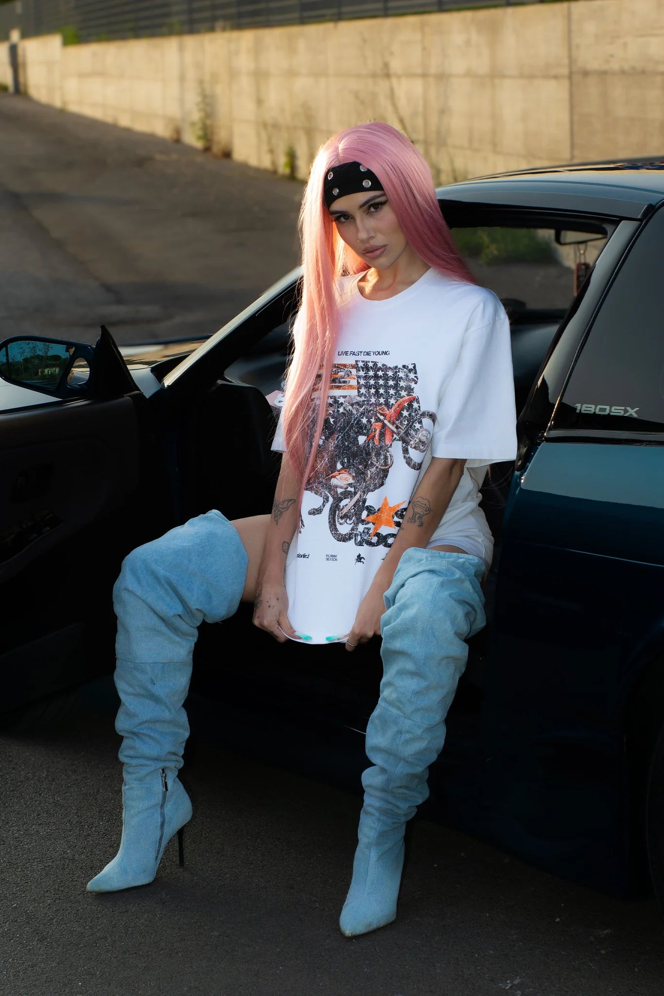 T-Shirt “LIVE FAST” Furious White