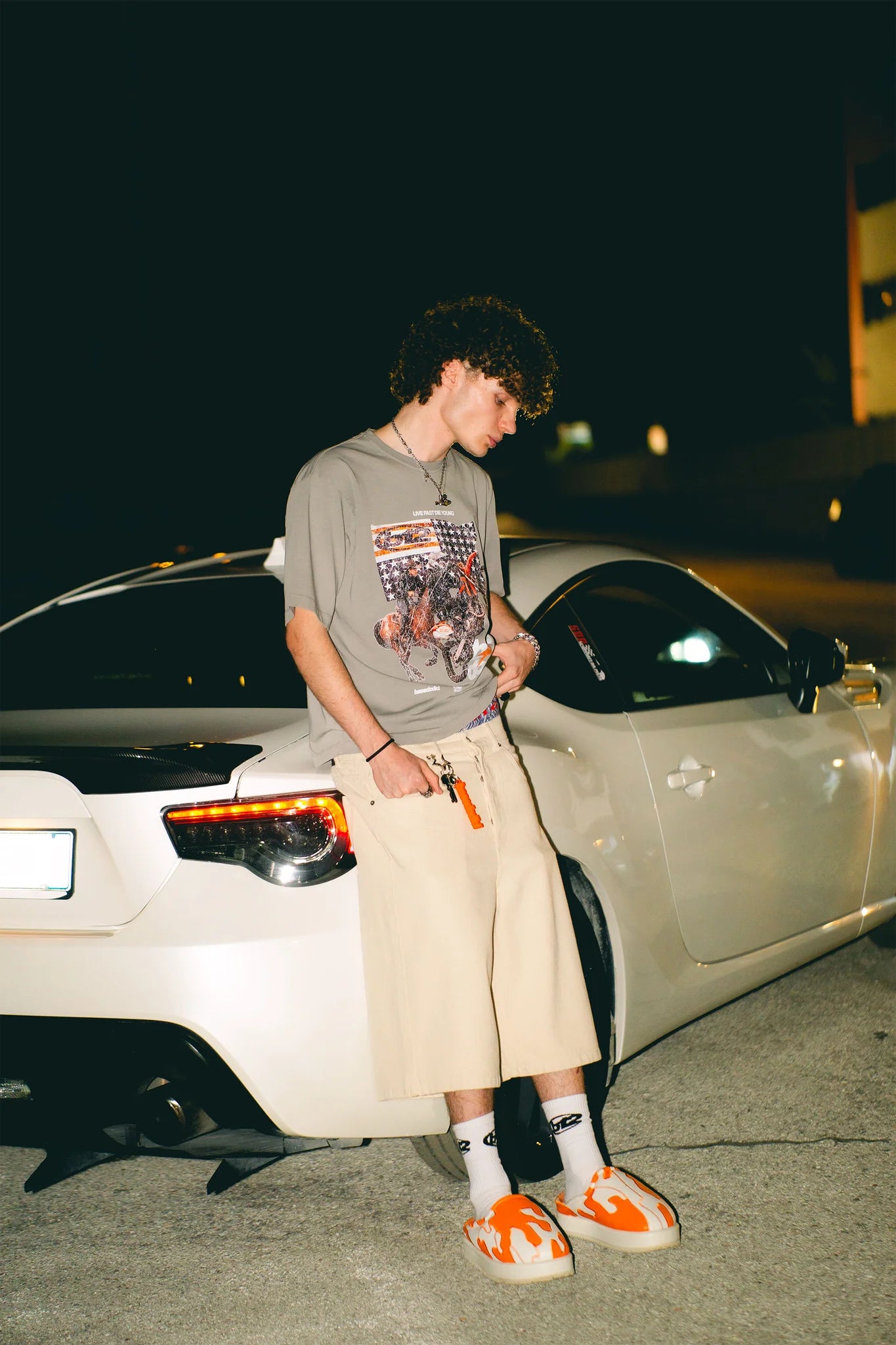 T-Shirt “LIVE FAST” Furious Grey