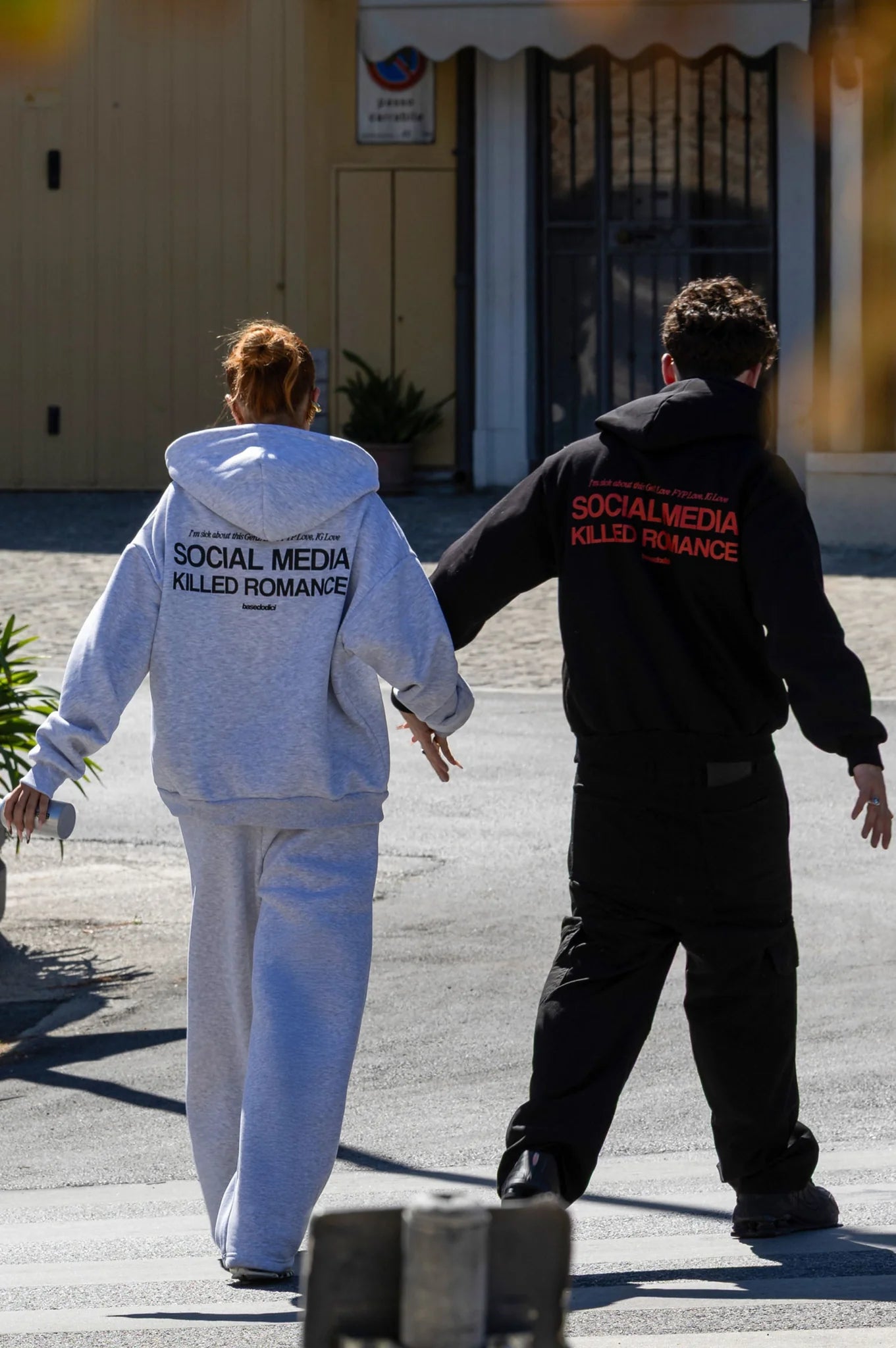 Hoodie "KILLED ROMANCE" Black/Red