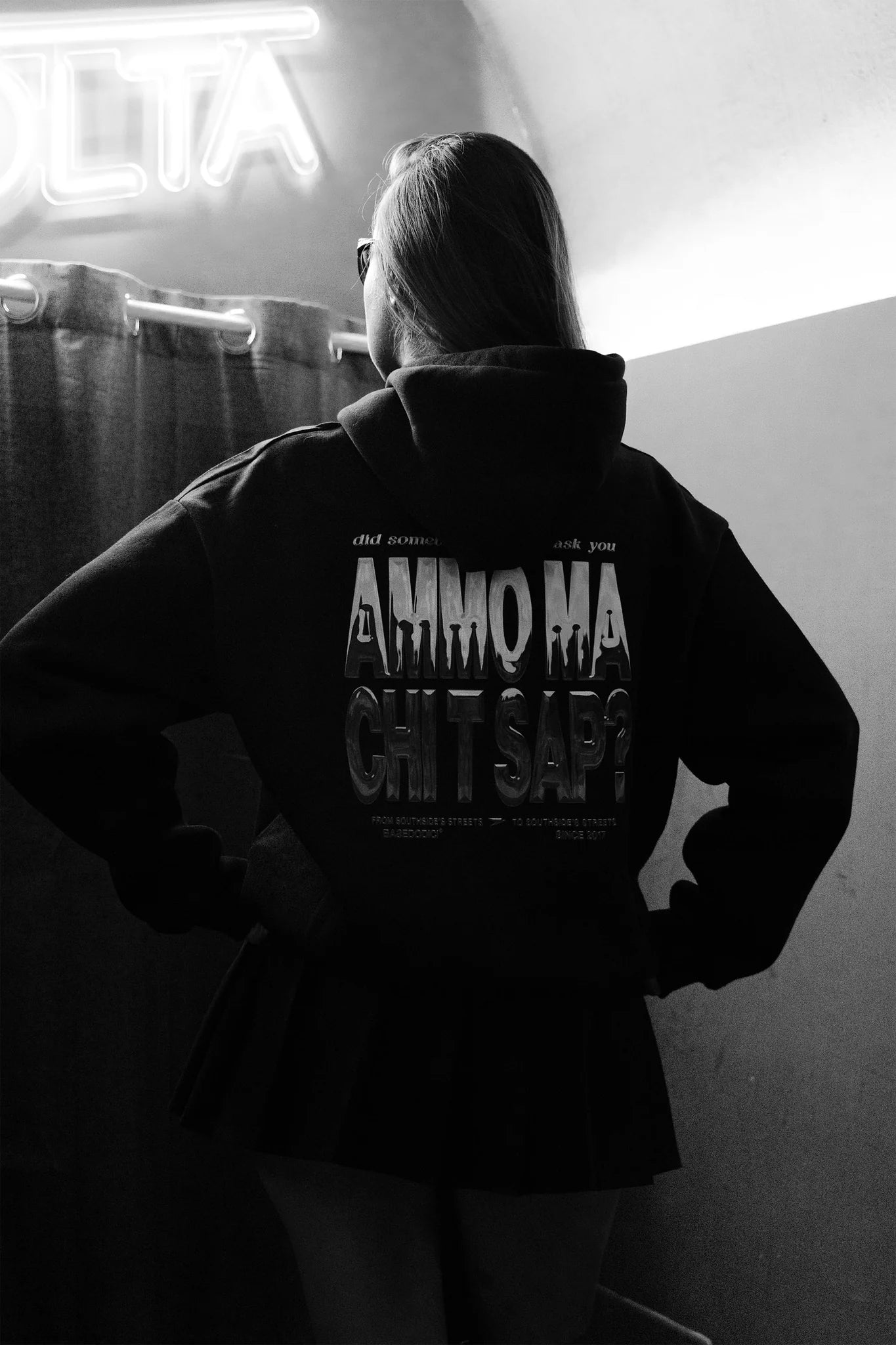 Hoodie "AMMO" CHI'T'SAP Black/Chrome