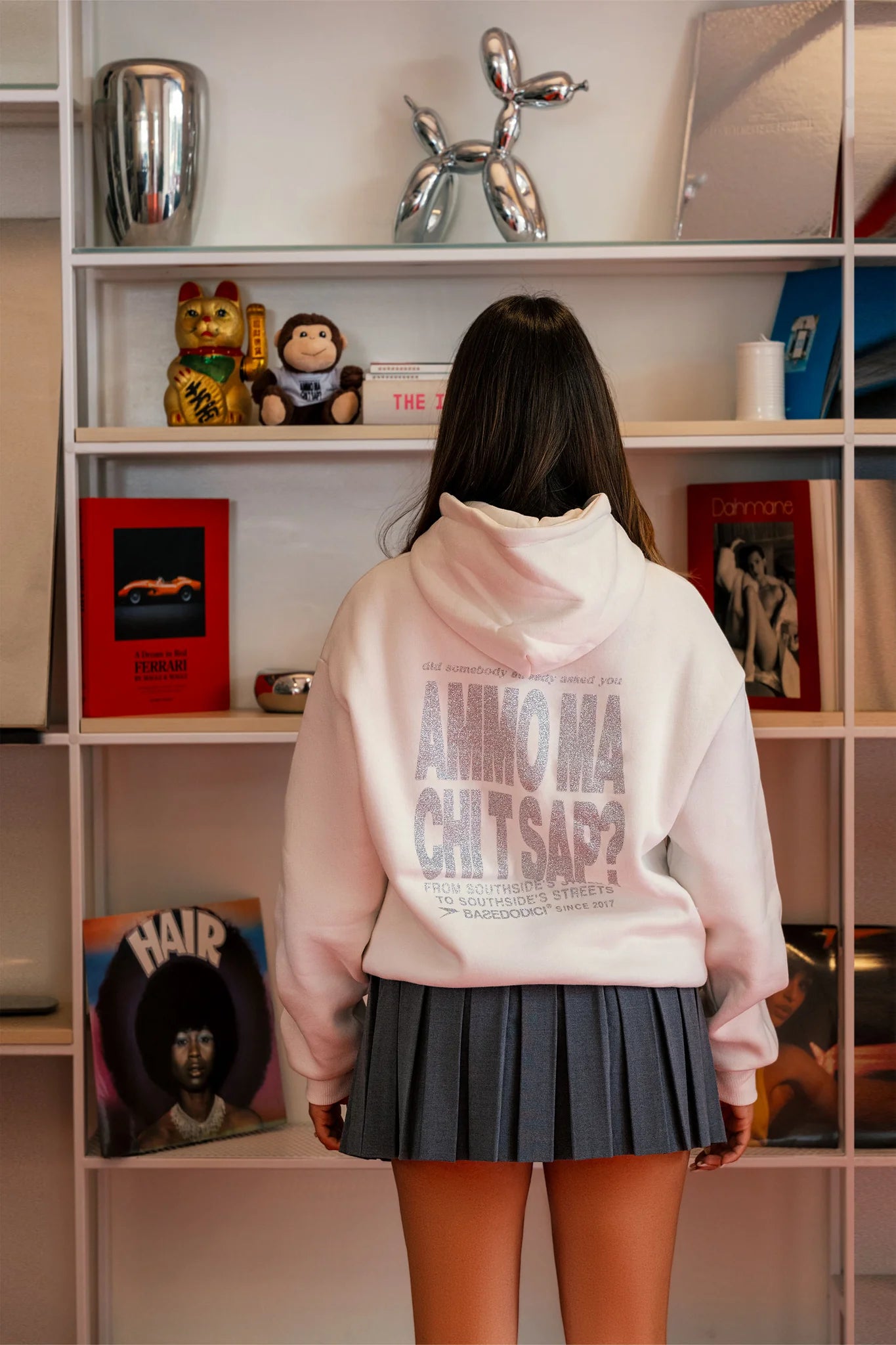 Hoodie "AMMO" CHI'T'SAP White/Glitter