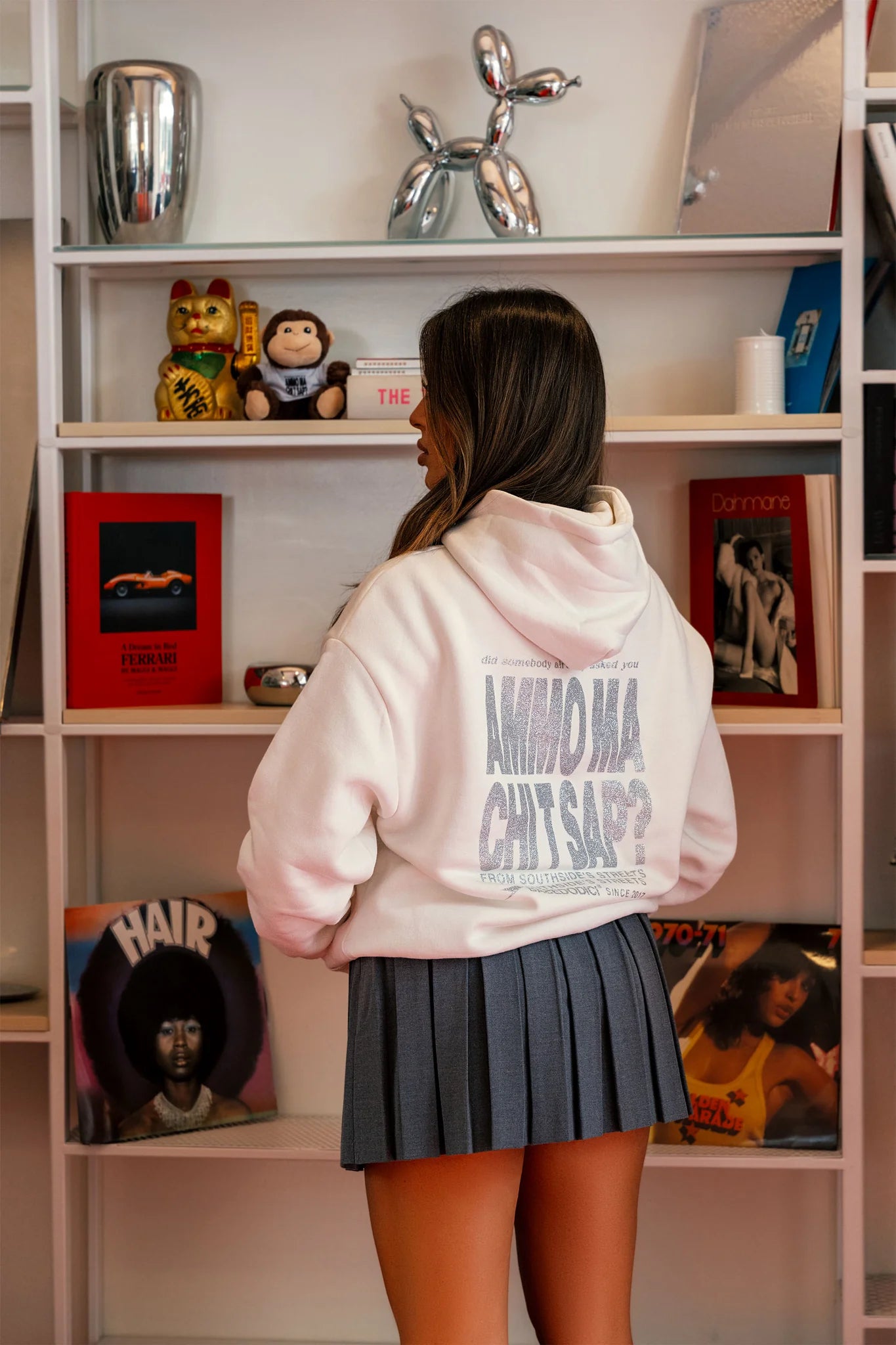 Hoodie "AMMO" CHI'T'SAP White/Glitter