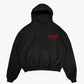 Hoodie "KILLED ROMANCE" Black/Red