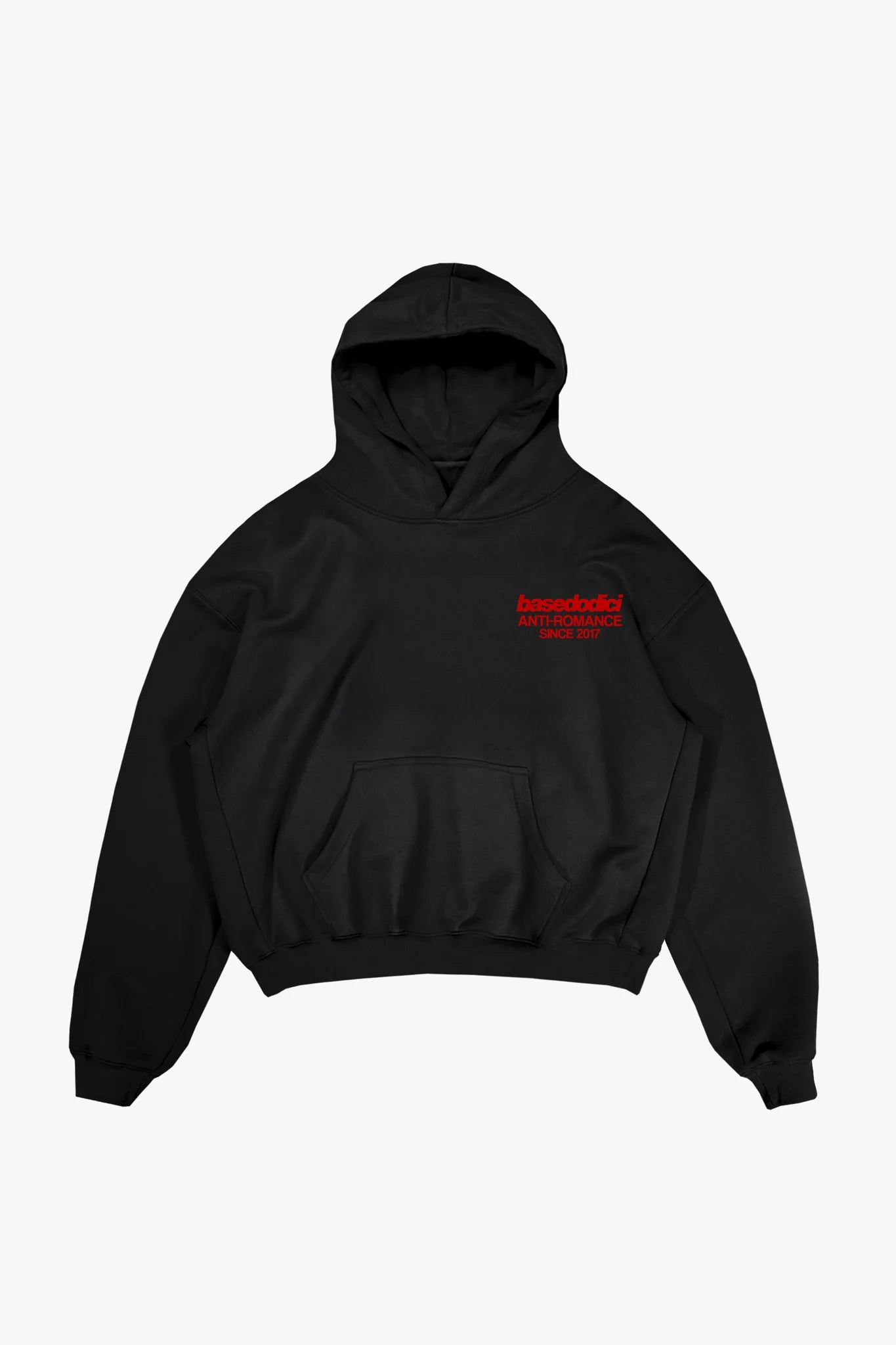 Hoodie "KILLED ROMANCE" Black/Red